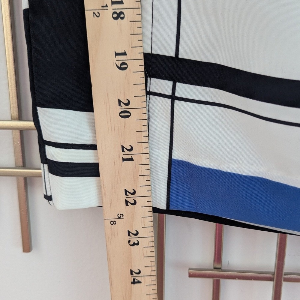 Worthington Green Blue Yellow Geometric Pencil Skirt - Picture 6 of 8